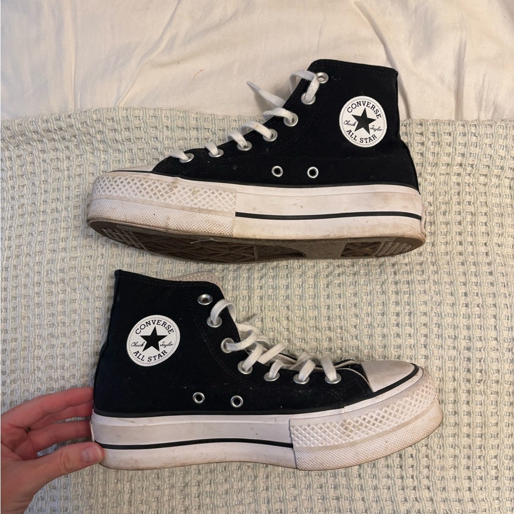 Converse Black and White High-Tops